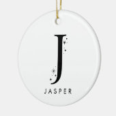 Décoration En Céramique Nom céleste Monogram J (Gauche)