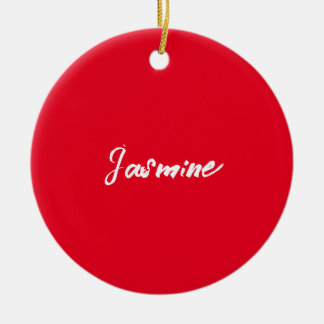 Décoration En Céramique Nom de calligraphie rouge blanc minimaliste modern