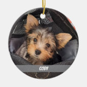 Décoration En Céramique Nom de l'animal de compagnie ou du chat (Devant)