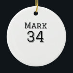 Décoration En Céramique nom de l'équipe ajouter nom du joueur date sports<br><div class="desc">conception</div>