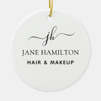 Décoration En Céramique Nom du monogramme et initiale