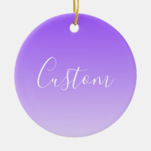 Décoration En Céramique Nom du script curatif et Ombre violet clair modifi