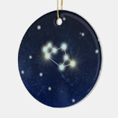 Décoration En Céramique Nom fait sur commande de la constellation | de (Gauche)