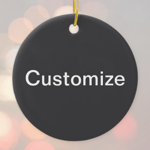 Décoration En Céramique Nom modifiable en gras moderne, entreprise ou marq