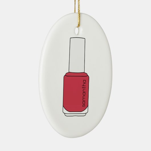 Décoration En Céramique Nom Nail Polonais Bottle (Droite)