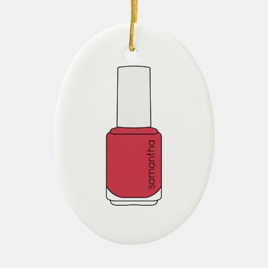 Décoration En Céramique Nom Nail Polonais Bottle (Devant)