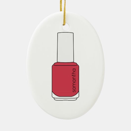 Décoration En Céramique Nom Nail Polonais Bottle (Dos)