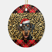 Décoration En Céramique Nom personnalisé Doberman Pinscher chien chapeau d (Gauche)