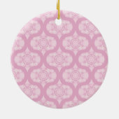 Décoration En Céramique Nom Personnalisé Retro 1970 Preppy In Pink Mandala (Dos)