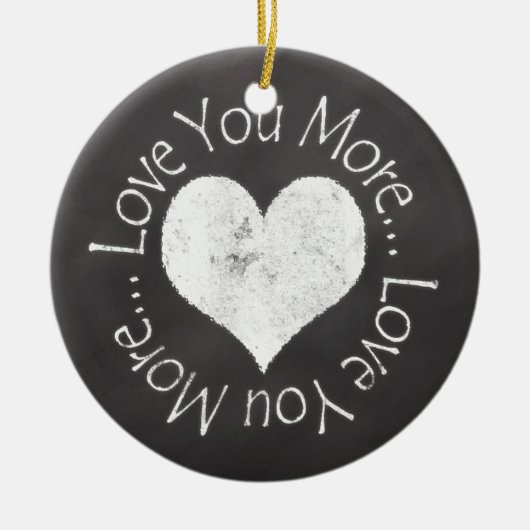 Décoration En Céramique Non, Je T'Aime Plus (Devant)