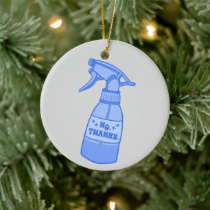Décoration En Céramique Non, merci. Humour Sassy Bouteille de Vaporisation