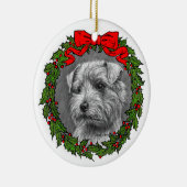 Décoration En Céramique Norfolk Terrier Art par Glenda S. Harlan (Droite)