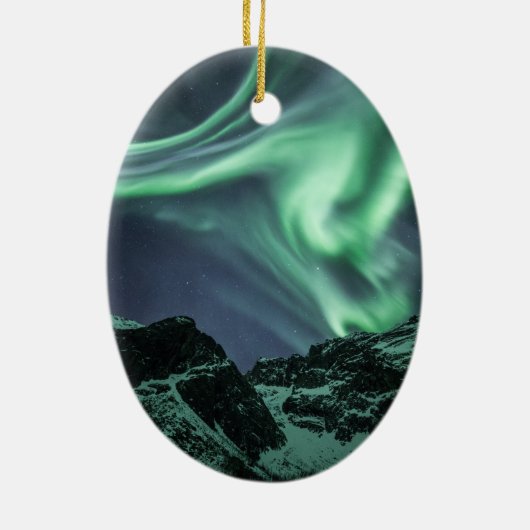 Décoration En Céramique Northern Lights Norvège (Dos)