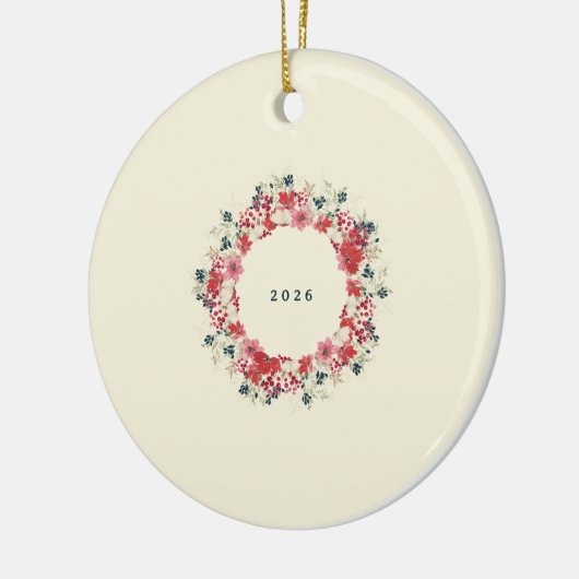 Décoration En Céramique nos noël cette année photo botanique (Gauche)