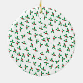 Décoration En Céramique Nos premiers Noël ensemble - Holly & Berries (Dos)