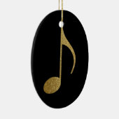 Décoration En Céramique Note musicale d'or (Droite)