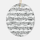 Décoration En Céramique Notes de musique feuille (Gauche)