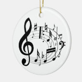 Décoration En Céramique Notes musicales (Gauche)