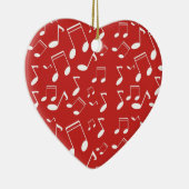 Décoration En Céramique Notes musicales blanches (Droite)