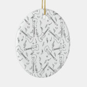 Décoration En Céramique Notes musicales de Guitare Lines (Droite)