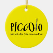 Décoration En Céramique Notes Piccolo si élevées (Devant)