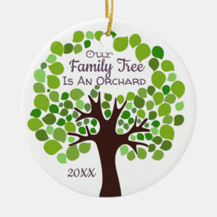 Décoration En Céramique Notre arbre généalogique est une adoption/accueil