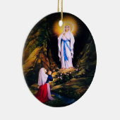 Décoration En Céramique Notre-Dame de Lourdes avec prière (Droite)