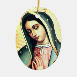 Décoration En Céramique Notre Madame d'ornement de Guadalupe