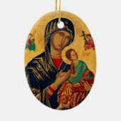Décoration En Céramique Notre Mère du Succor perpétuel (Dos)