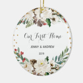 Décoration En Céramique Notre nouvelle maison Noël (Gauche)