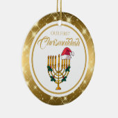 Décoration En Céramique Notre premier Chrismukkah, Hanoukka (Droite)