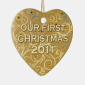 Décoration En Céramique Notre premier Noël 2011 (Droite)