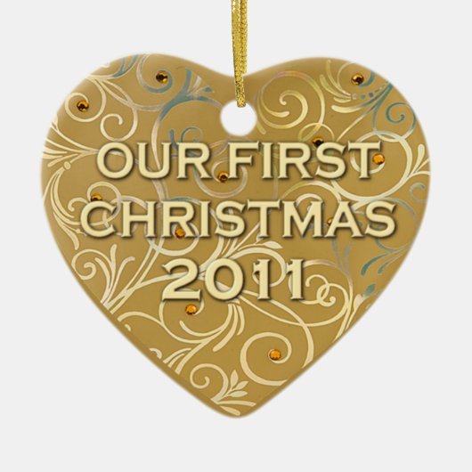 Décoration En Céramique Notre premier Noël 2011 (Devant)