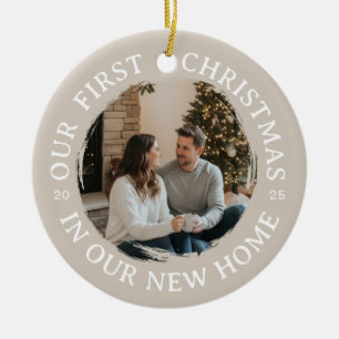 Décoration En Céramique Notre premier Noël dans notre nouvelle maison