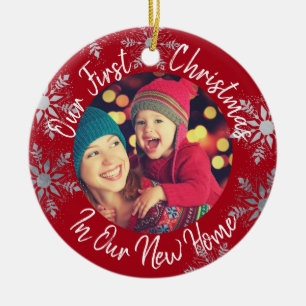 Décoration En Céramique Notre premier Noël dans notre nouvelle maison avec