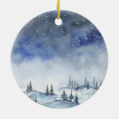 Décoration En Céramique Notre premier Noël en grands-parents Aquarelle (Dos)