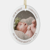 Décoration En Céramique Notre premier Noël en grands-parents Photo moderne (Droite)