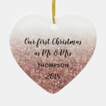 Notre premier Noël en tant que Monsieur et Madame 