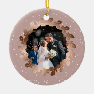 Décoration En Céramique Notre premier Noël en tant que Monsieur. & Mme ma
