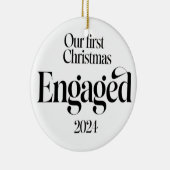 Décoration En Céramique notre premier noël engagé 2024 (Droite)