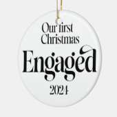 Décoration En Céramique notre premier noël engagé 2024 (Gauche)