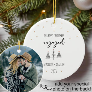 Décoration En Céramique Notre Premier Noël Engagé Simple