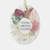 Décoration En Céramique Notre premier Noël Ensemble Boho Pampas (Droite)