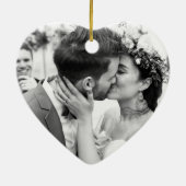 Décoration En Céramique Notre premier Noël M. Mme Photo (Dos)