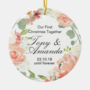 Décoration En Céramique Notre premier Noël ornementent ensemble