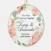 Décoration En Céramique Notre premier Noël ornementent ensemble (Gauche)