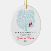 Décoration En Céramique Notre premier Noël ornementent ensemble, des (Droite)