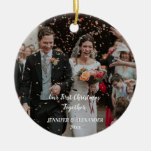 Notre premier Noël, photo Customisée en couple