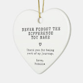 Décoration En Céramique N'Oubliez Jamais La Différence Que Vous Avez Faite (Gauche)