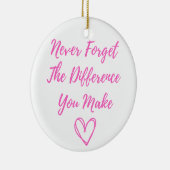 Décoration En Céramique N'Oubliez Jamais La Différence Que Vous Faites, Me (Droite)